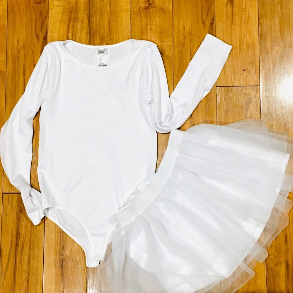 Halloween costume ballet dancer skirt tutu white - Picture 5 of 6